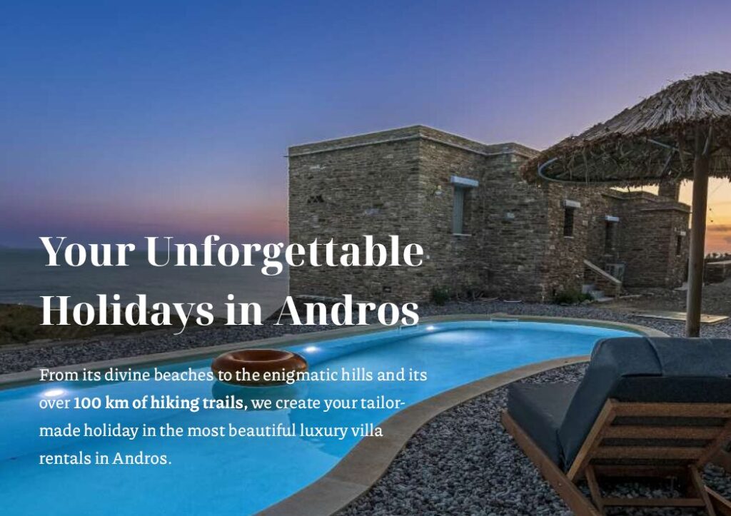 kataskevi istoselidas gia xenodoxeio andros bluemind